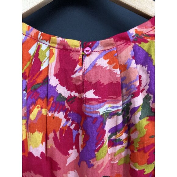 GapKids Sleeveless Floral Multicolor Dress Girls M (8) Pink Party Summer Wedding - Picture 5 of 9